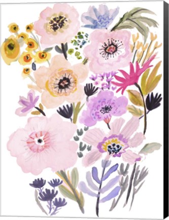 Framed Flower Posy V Print