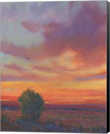Framed Fire in the Sky II Print