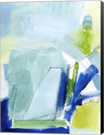 Framed Seaglass Harbor I Print