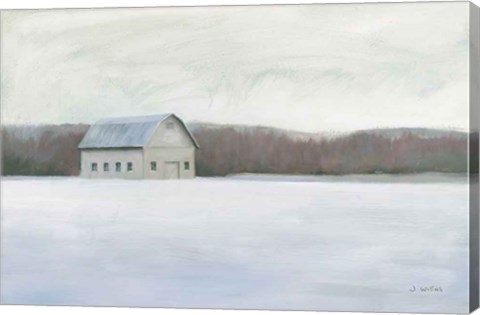 Framed Winter Barn Print