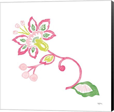 Framed Everyday Chinoiserie Flower II Print