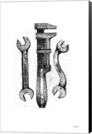 Framed Wrenches Print