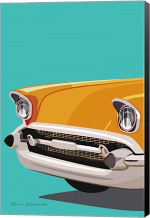 Framed Vintage Car II Print