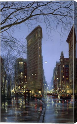 Framed Flatiron Rain Print