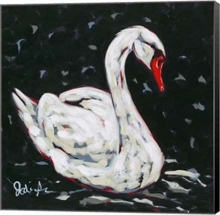 Framed White Swan Print