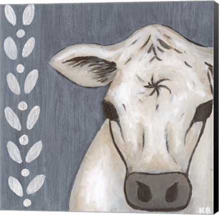 Framed Paint Splotch Cow Print