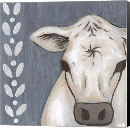 Framed Paint Splotch Cow Print