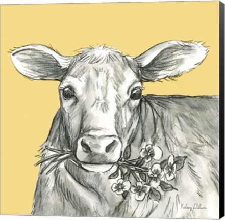 Framed Cow 2 Print