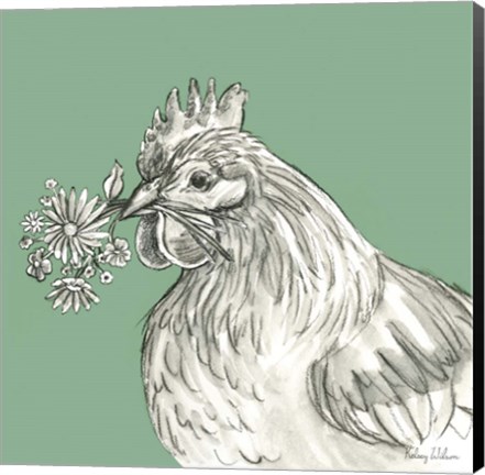 Framed Hen Print