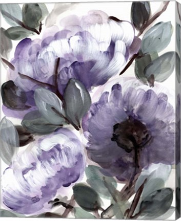 Framed Farmhouse Bush Purple II Print