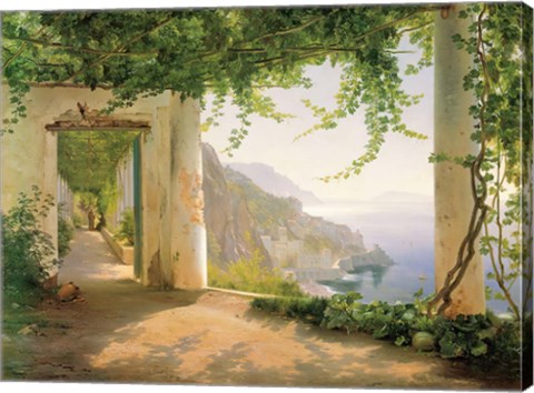 Framed View to the Amalfi Coast Print