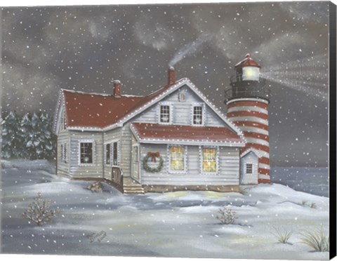 Framed Holiday West Quoddy Print