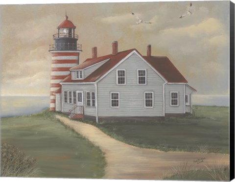 Framed West Quoddy at Sunrise Print