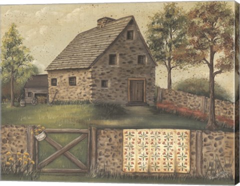 Framed Stone House Retreat Print