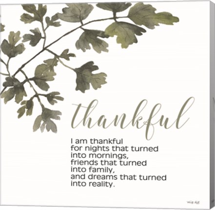 Framed Thankful Print