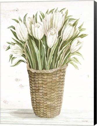 Framed Tulip Basket Print