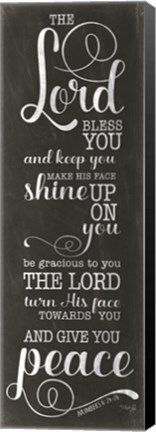 Framed May the Lord Bless You (black) Print