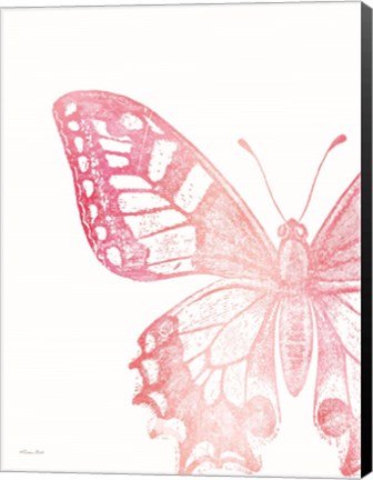 Framed Pink Butterfly I Print