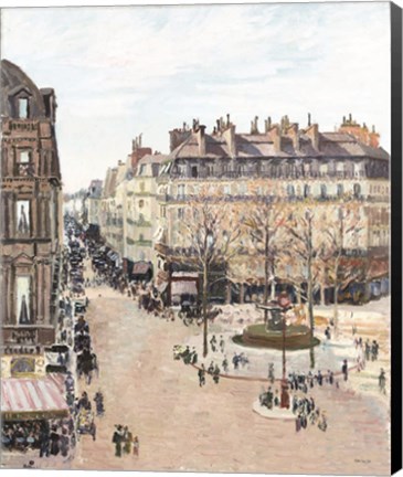 Framed La Rue Saint Honore Print