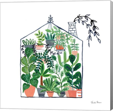 Framed Greenhouse II Print