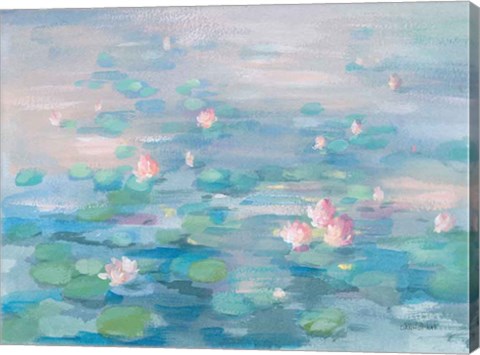 Framed Sunrise Waterlilies Print