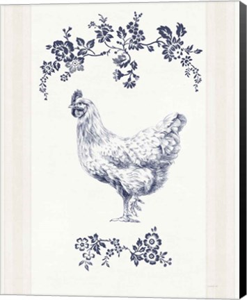 Framed Summer Chickens II Print