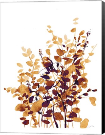 Framed Brown Botanicals Print