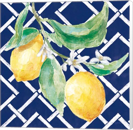 Framed Everyday Chinoiserie Lemons I Print