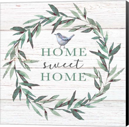 Framed Home Sweet Home Bird Print