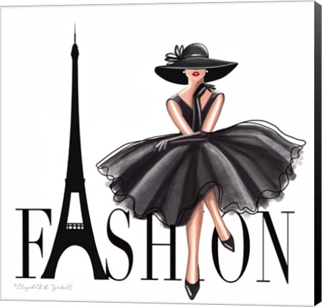 Framed Paris Fashion Print