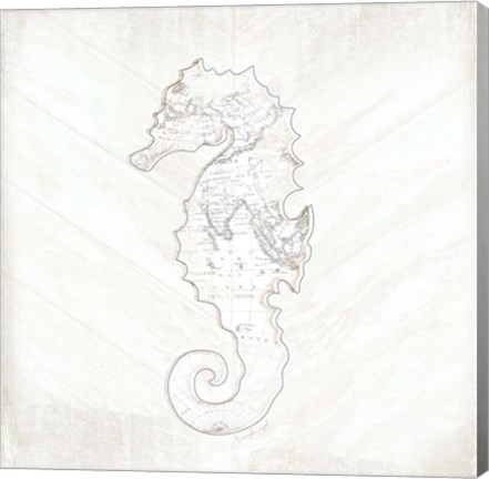 Framed Coastal Seahorse Print