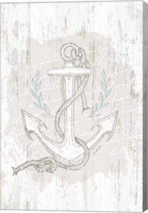 Framed Calming Coastal Anchor Print