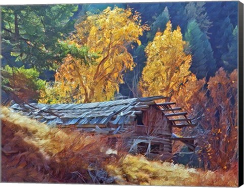 Framed North Fork Cabin Print