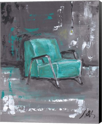 Framed Green Chair Print
