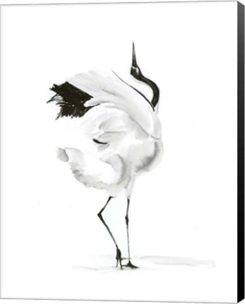Framed Dancing Bird I Print