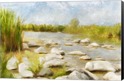 Framed Marshy Wetlands No 4 Print