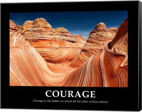 Framed Courage Print