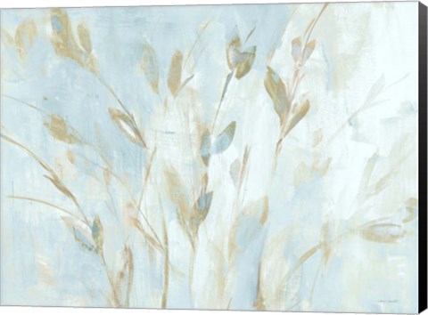 Framed Soft Misty Leaves Print