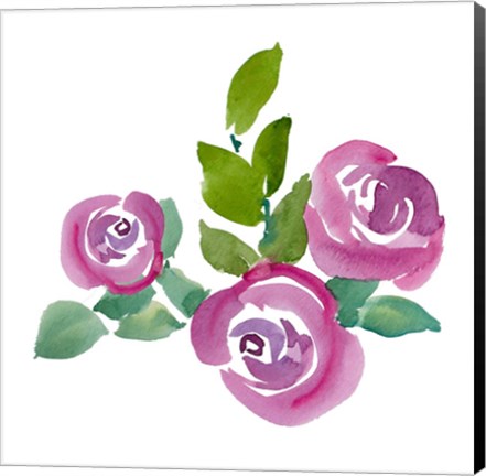 Framed Fushia Roses Print