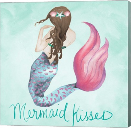 Framed Mermaid Kisses Print