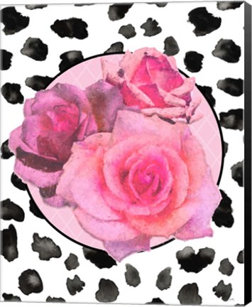 Framed Dalmation Rose II Print