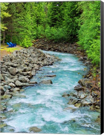 Framed Countryside River Print