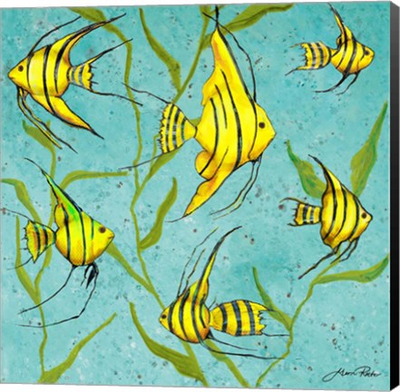 Framed School Of Fish IV Print