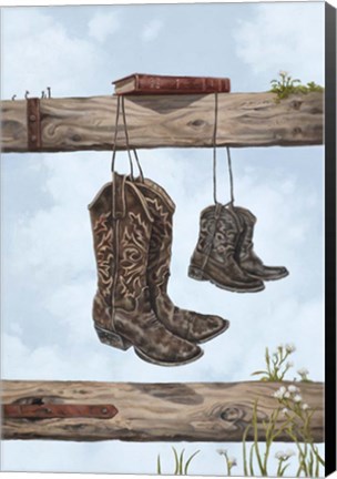 Framed Family Boots Print