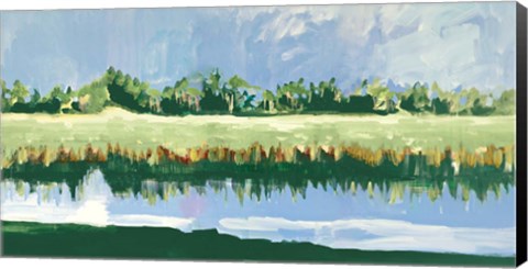 Framed Coastal Landscape View Print