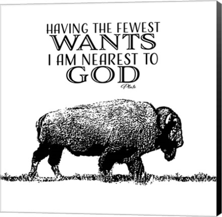 Framed Fewest Wants Nearest To God Print