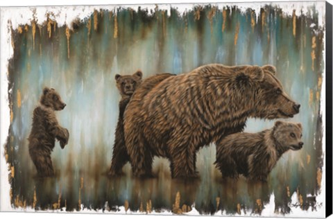 Framed Mama Bear&#39;s Protection Print