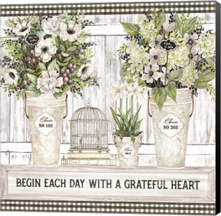 Framed Begin Each day Print