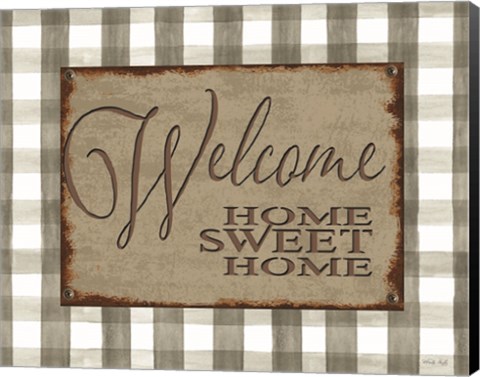 Framed Welcome Home Sweet Home Print