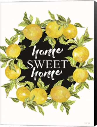 Framed Home Sweet Home Lemons Print